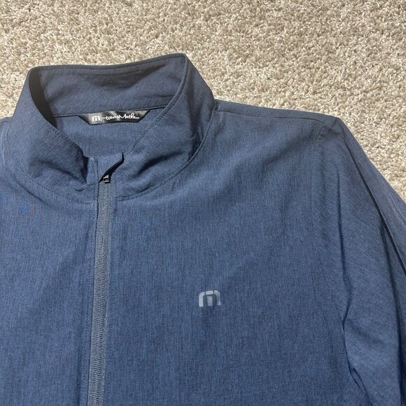 Travis Mathew Mens Medium Navy Full-Zip Lightweight Jacket Polyester Blend - Picture 10 of 10